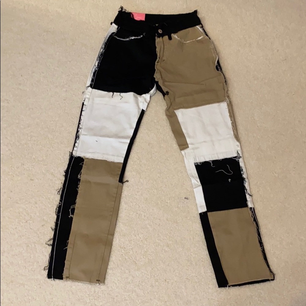 Patchwork Mom Jeans